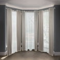 thumbnail image 2 of Central Design ABay-90-5D 0.8125 in. Remi Bay Window Double Curtain Rod with Side Rod Extends Upto 20 to 36 in. & Center Rod Extends Upto 38 to 72 in., Satin Nickel, 2 of 4