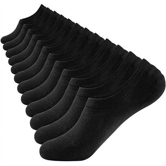 3-12 Pairs Mens Invisible No Show Nonslip Loafer Low Cut Cotton Liner Boat Socks