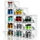 thumbnail image 1 of INSTY Paquete de 12 cajas de almacenamiento para zapatos, cajas transparentes apilables con puertas, contenedores organizadores para zapatillas de deporte, para hombres y mujeres de EE. UU., talla 12, 1 of 5