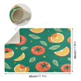 thumbnail image 4 of Qxltty Tomato Orange Pattern Leather Drying Mat for Kitchen Countertops Coffee Mats Hide Stain Quickly Absorbs Water Tableware Decor, 4 of 6