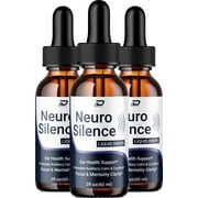 Neuro Silence Healthy Ear Support Supplement – NeuroSilence Drops Ear Ringing Relief, Neuro Silence for Hearing Support, 3 Pack, 3 Month Supply