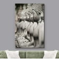 thumbnail image 3 of wall26 Canvas Print Wall Art Row of Stone Buddhism Buddha Temple Statues Cultural Religious Photography Realism Decorative Yoga Multicolor Relax/Calm Zen for Living Room, Bedroom, Office - 24"x3, 3 of 5
