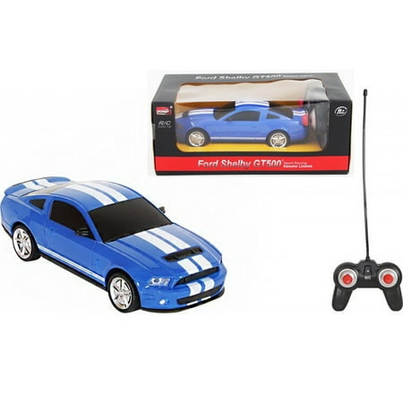 1/24 Ford Mustang Shelby GT500 Radio Remote Control Car R/C (Blue) - Walmart.com