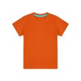 thumbnail image 3 of TSSOE Boys Solid Color Short Sleeve T-shirt Kids Summer Casual Crewneck Tee Tops for Outdoor Playwear Orange 100, 3 of 6