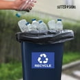 thumbnail image 7 of Recycle Stickers, Self Adhesive Weatherproof Vinyl Stickers, Blue, 7" x 10" (Pack of 4), 7 of 7