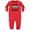 Red, variant on Daddy Still Plays with Trains Baby Fleece Romper