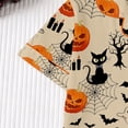 thumbnail image 6 of WOYY Girls Halloween Pajamas Sleepwear Set Button Down Shirt Shorts Loungewear, Sizes 3-14, 6 of 8