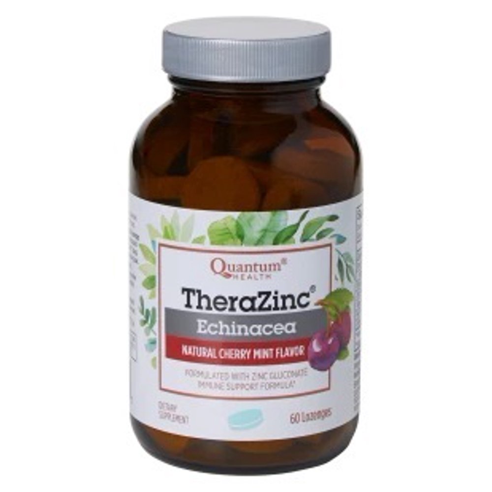 TheraZinc Echinacea Lozenges Cherry Mint Quantum 60 Lozenge Walmart