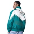 thumbnail image 2 of Men's Pro Player White/Aqua Miami Dolphins Tape II Lightweight Full-Zip Jacket, 2 of 2