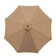 thumbnail image 1 of Paraguas Canopy Cloth Poliéster Reemplazo Parasol Cover (Khaki 3M 8Bones), 1 of 9