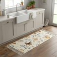 thumbnail image 6 of Area Rug with Tassels 2' x 5', Spring Butterfly Flower Leaves Kitchen Runner Rug for Hallway Bedroom Throw Rugs, Vintage Floral Seamless Soft Door Mat for Bathroom Entrance Living Room, 6 of 9