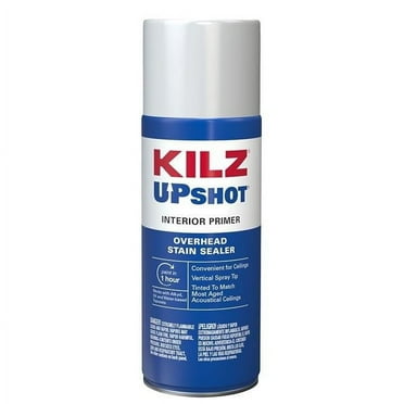 KILZ Up Shot Aerosol Primer Sealer White Flat 10 oz Spray Paint
