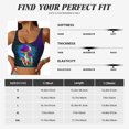thumbnail image 2 of Sports Bras for Women Workout Tank Tops, Magic Mushrooms (2) Running Vest with Removable Cups, 2 of 7