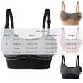 thumbnail image 4 of Women's Color Block Nursing Bra, Wirefree Adjustable Strap Breastfeeding Bra, Pregnancy Supportive Soft Bra, 4 of 7