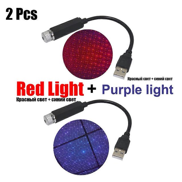 Car Atmosphere Lamp Ambient Lights Car Roof Star Light Romantic USB Night Light Atmosphere Lamp Home Ceiling Decoration Light