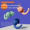 thumbnail image 2 of 2 Pairs Of Blue Earplugs For Sleep (s+l) In 1 Fine Gift Box, Noise Cancelling Earplugs For Sleep Noise Cancelling Reusable, Comfortable Earplugs For S, 2 of 5