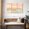 thumbnail image 3 of Elephant Stock Blush Seascape Wall Art - Horizontal Multi Panel Canvas - Living Room Wall Decor - Abstract Multi Panel - Pink And Orange Decor By Cynthia Coulter - 45" x 28", 3 of 8