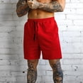 thumbnail image 2 of Cathalem Men's Mesh Pocket Shorts Gym Workout Running Shorts,Red XL, 2 of 5