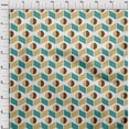 thumbnail image 4 of oneOone Cotton Cambric Turquoise Blue Fabric Geometric Sewing Fabric By The Yard Printed Diy Clothing Sewing Supplies 56 Inch Wide, 4 of 4
