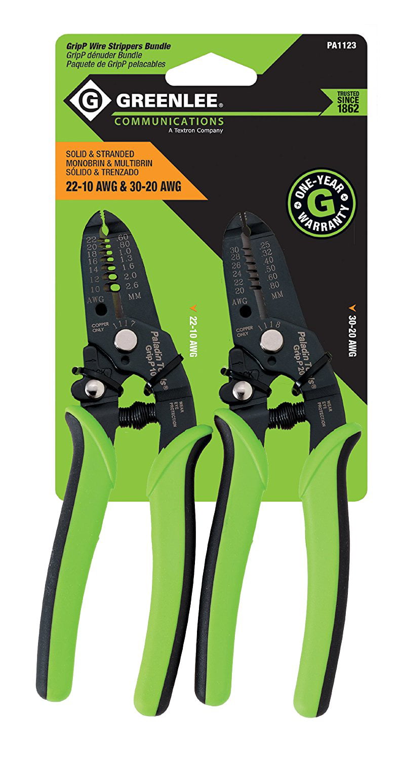 22-10 AWG and 30-20 AWG Greenlee  70058 Wire Strippers