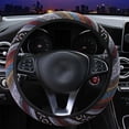 thumbnail image 4 of Linen Car Steering Wheel Cover Fashion National Style Auto Accessory Auto Car Wrap Cover ANGGREK Linen Car Steering Wheel Cover, 4 of 8