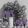 thumbnail image 4 of PMU 3 Pack Bursting Star Metallic Foil Spray Centerpiece- Purple Prismatic Balloon Weights, Party Table Decorations Centerpiece for Birthdays, Halloween, Christmas and Graduation 15in / 7.34cm, 4 of 9