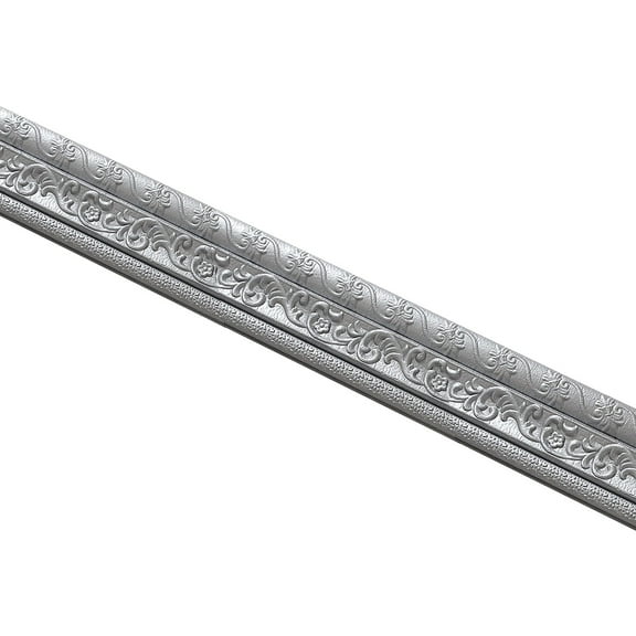 Tyeign Home Wall Stickers, Plastic, Wall Trim Line Skirting Border 3D Pattern Sticker Decorative Self Adhesive Waterproof Strip Foam Molding for Home Baseboard Corner