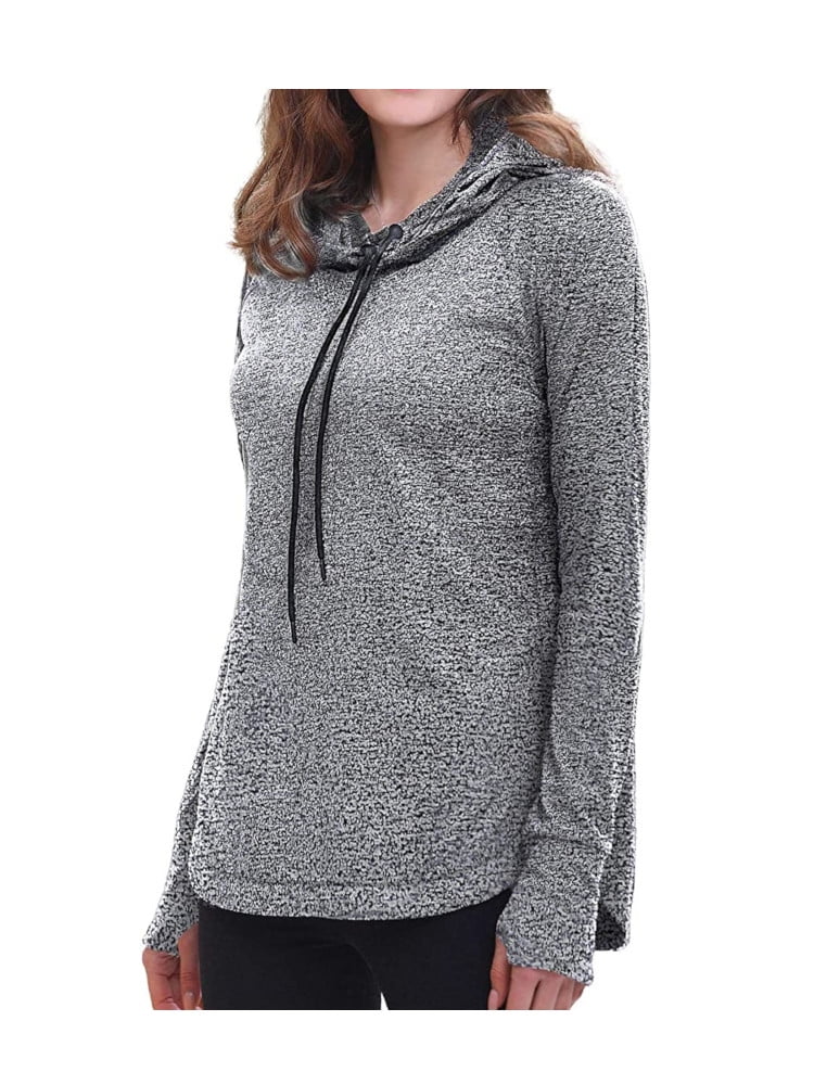 soft grey hoodie womens