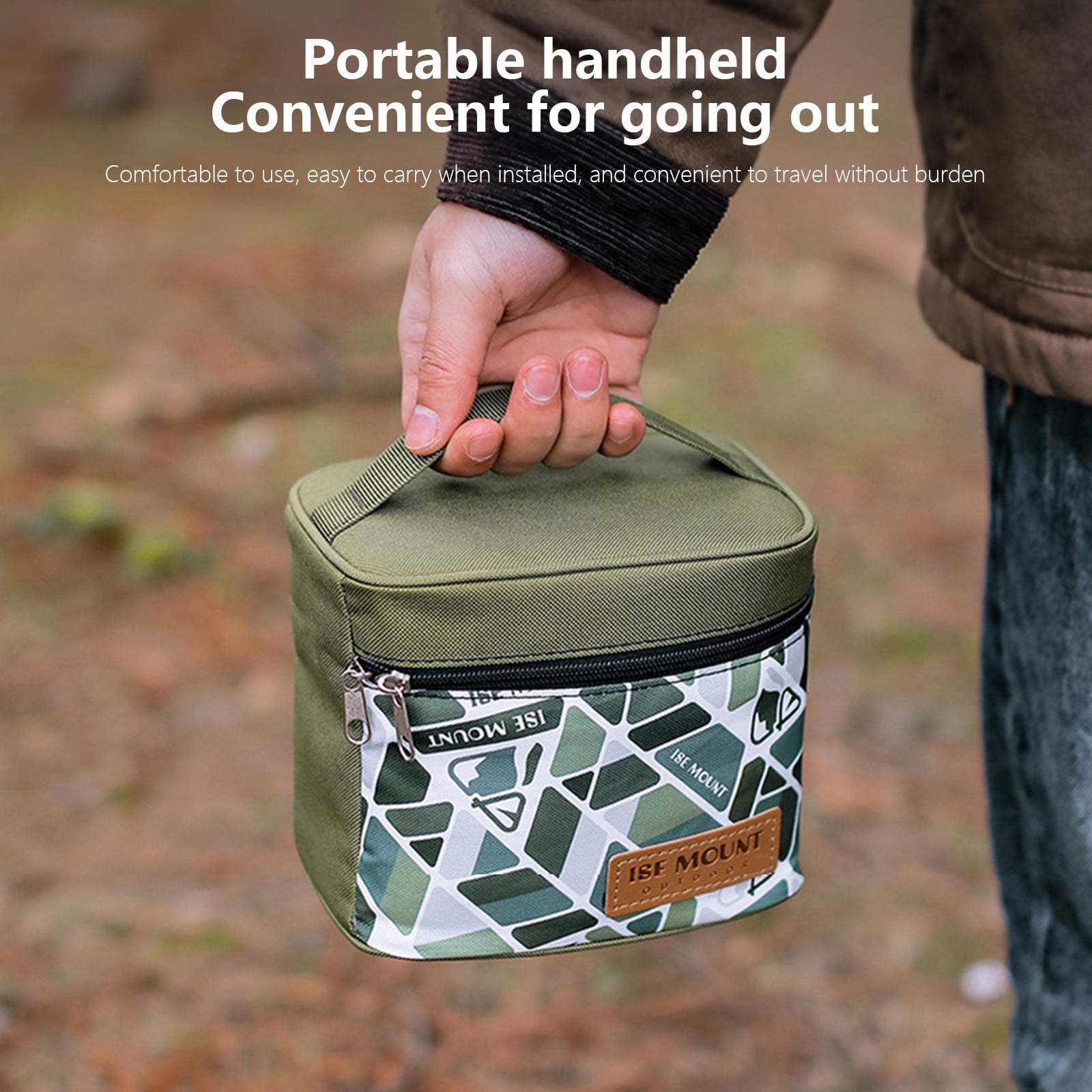Sac à Épices Camping 9 Pots - Organisateur Épices Pliable Avec Bouteilles En Verre Pour Barbecue Et Pique-Nique