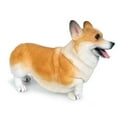 thumbnail image 2 of Shulemin Lifelike Corgi Dog Animal Model PVC Solid Figurine Desktop Ornament Kids Toy,Yellow, 2 of 8