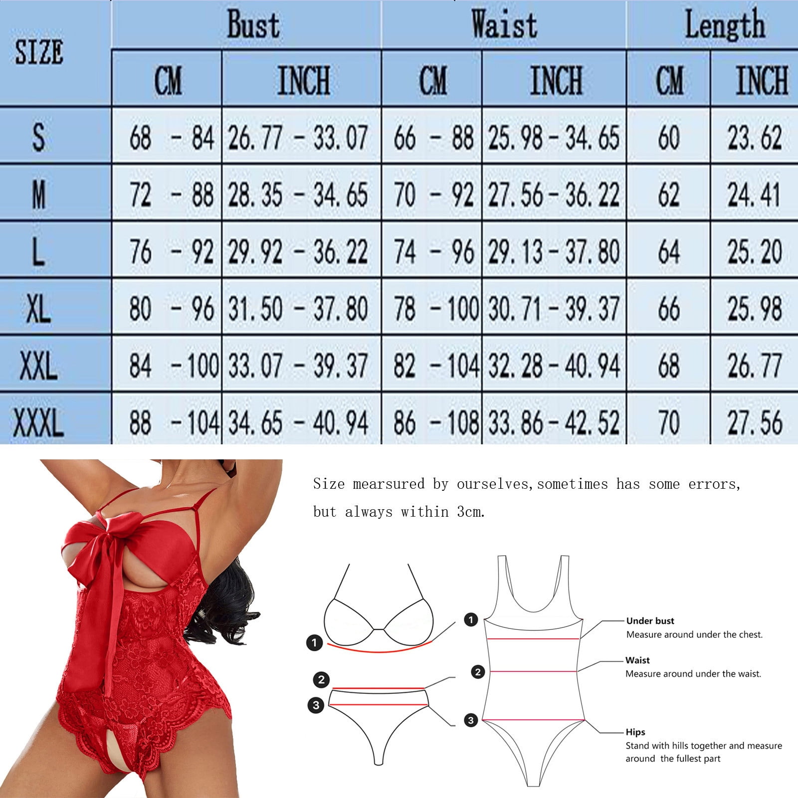 nsendm sous-Vtements Fminins Lingerie Adulte Mme Jour pour Femmes Mode 1  Pce Lingerie Jeu de Rle Lingerie Sexy Femmes Sexy Saint-Valentin (Rouge,  m) - Walmart.ca
