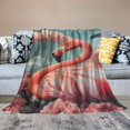 BCIIG Pink Flamingo Blanket Flamingo Animal Fleece Throw Blanket