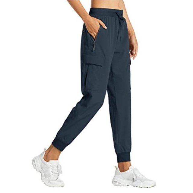 Pantalones de jogging para mujer, de nailon, de secado rápido, para montañismo, deportes, fitness, ocio y aire libre