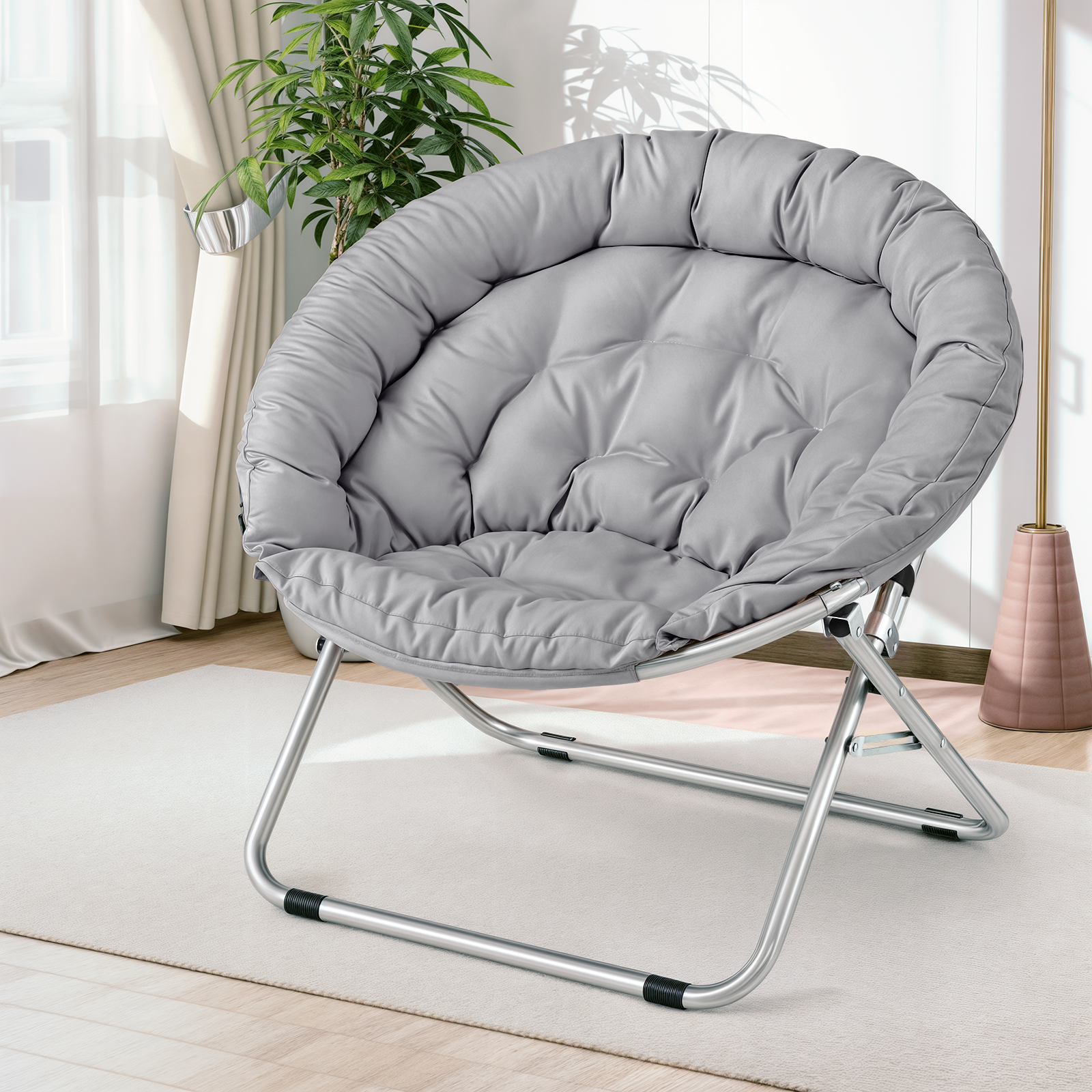 NEIGHBORHOOD - NEIGHBORHOOD × FUTURA FL/E-CHAIR ONE MoNiBloom Single Folding Cozy Chair, 600D Oxford Saucer Chair for