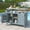 Grey+Blue, variant on Modular Outdoor Grill Table with Adjustable Shelves for Different Outdoor Spaces and Custom Setups