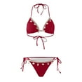 thumbnail image 1 of Trajes de Baño de Bikini de Mujer Nuevo Diseño Dividido de Moda, Bikini Casual Sexy con Almohadilla de Pecho Extraíble, 1 of 5