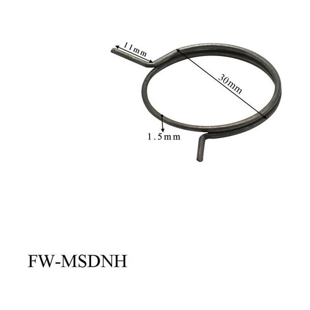 MYG pour Ressorts de Poignées de Porte Lot de 5 en Acier Inoxydable, Ressorts de Torsion à Bobine de Remplacement, Levier Intérieur, Bouton, Loquet, Trousse de Réparation, Noir, Rond, pour Ajustement Général pour Poignées Gauche et Droite