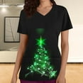 thumbnail image 2 of Christmas Shirts for Women Short Sleeve Womens Plus Size Tops Casual Loose Blouses Trendy Graphic Tees Fashion Clothes, 2 of 5