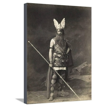 Franz Betz (1835-1900) as Wotan in Opera Der Ring des Nibelungen by Richard Wagner Stretched Canvas Print Wall