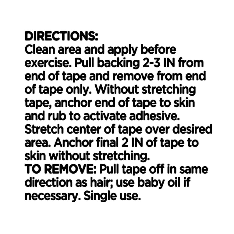 Equate Copper Infused Kinesiology Sports Tape, Black photo 5