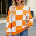 thumbnail image 2 of vigerkar Women's Oversized Batwing Sweaters 2025 Fall Outfits Trendy Crewneck Ribbed Knit Fashion Pullover Tops (Orange, M), 2 of 9
