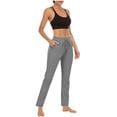 thumbnail image 4 of Mens Tear Away Basketball Pants High Split Snap Botton Joggers Pants Casual Post-Surgery Sweatpants with Pockets, 4 of 9