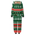 thumbnail image 6 of Odeerbi Christmas Onesie Pajamas for Family Holiday Sleep Jumpsuit Long Sleeve Family Christmas Pajamas Matching Sets Mom Parent Child Outfit Printed Loungewear Sleepwear Xmas PJs Set Red, 6 of 7