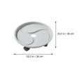 thumbnail image 2 of IDEANATEGRATE Planter Base With Wheels Flower Pot Tray Round PP 1Pack, 2 of 8