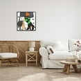 thumbnail image 2 of Stupell Industries Witch Broom Halloween Black Cat Holiday Painting Black Framed Art Print Wall Art, 2 of 7