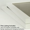 thumbnail image 2 of Craig Frames Contemporary Picture Frame, 7x9 Inch, White, Set of 2, 2 of 6
