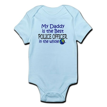 

CafePress - Best Police Officer In The World (Daddy) Infant Bo - Baby Light Bodysuit