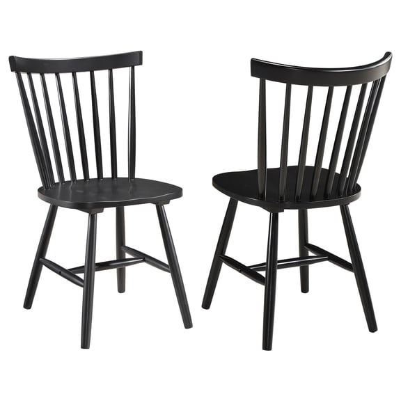 Hayward Black Wood Dining Side Chair (Set of 2)