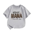 thumbnail image 4 of TOOYOU Girls Top Summer T-Shirt Children'S Casual Short Sleeved Tee Mother'S Day Letter Print Round Neck T Shirt Size 3-5 Years Grey, 4 of 4