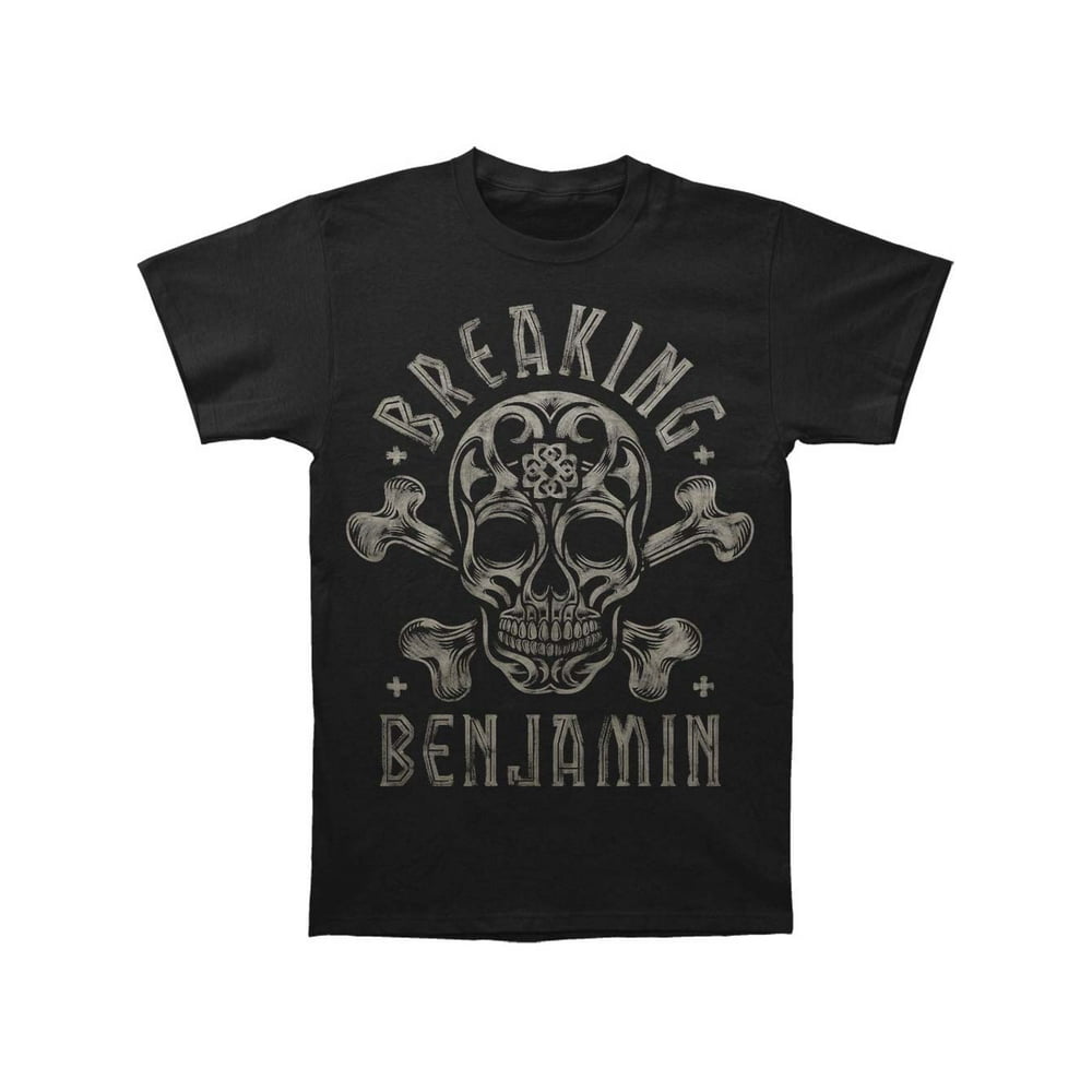 Breaking Benjamin - Breaking Benjamin Men's Skull Tee T-shirt Black ...